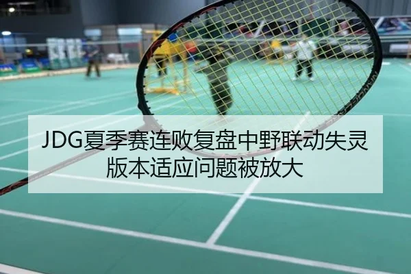 JDG夏季赛连败复盘中野联动失灵版本适应问题被放大